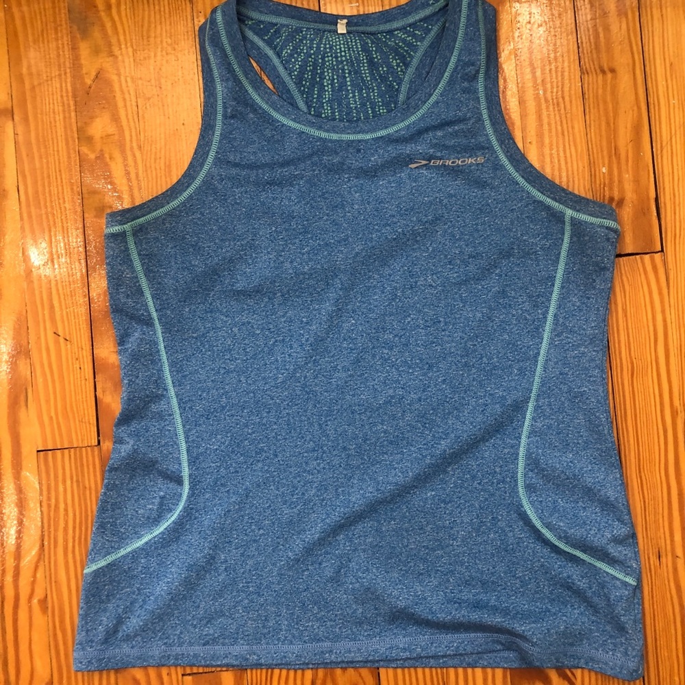 Blue work out tank